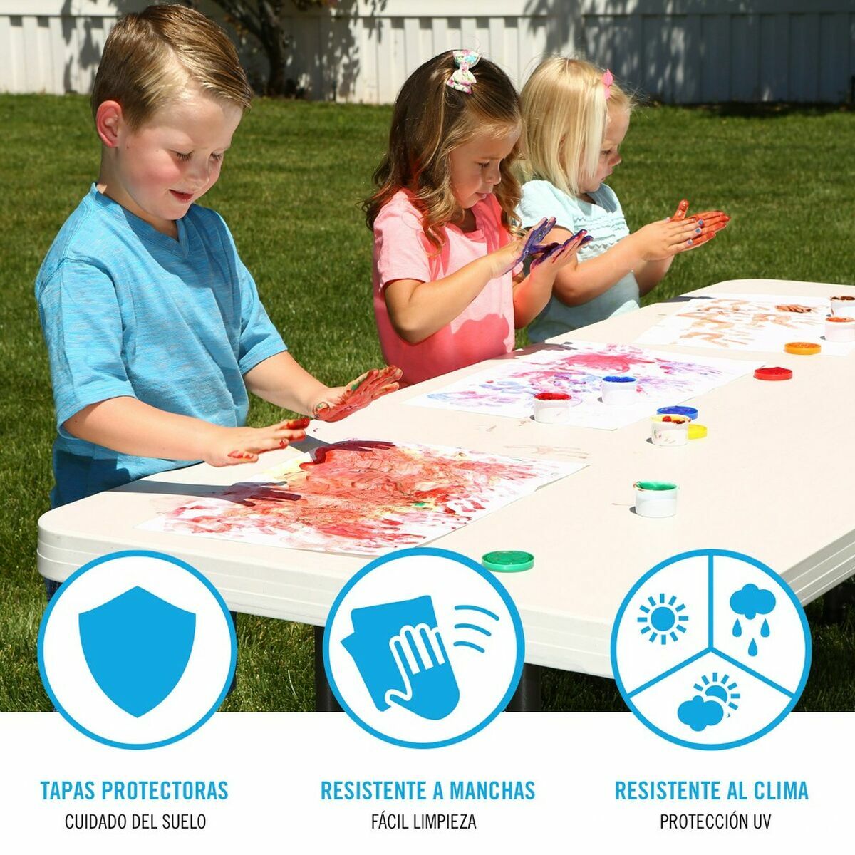 Masă Pliabilă Lifetime Alb (Recondiționate B)