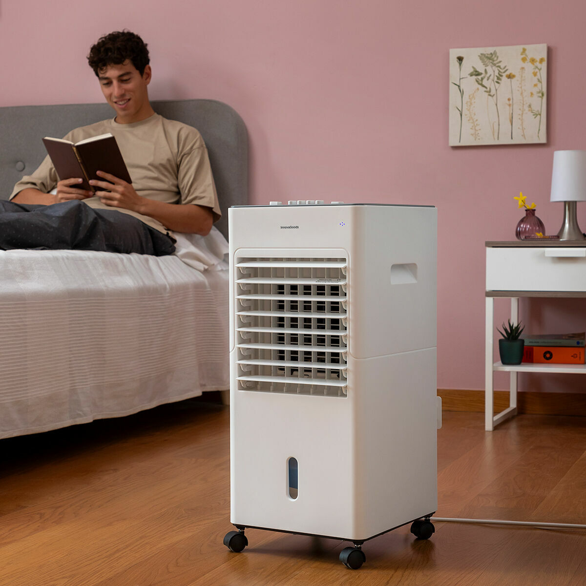Răcitor de aer prin evaporare portabil multifuncțional Airvecove InnovaGoods 65 W 5 L Alb (Recondiționate B)