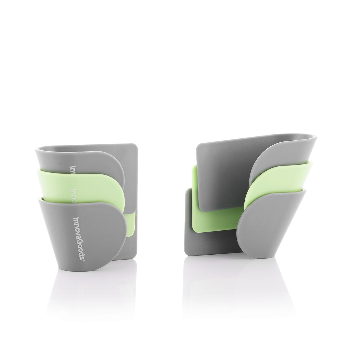 Set de 3 suporturi adezive pentru capace de cratiță Smarack InnovaGoods Modelo Smarack Gri (Recondiționate B)