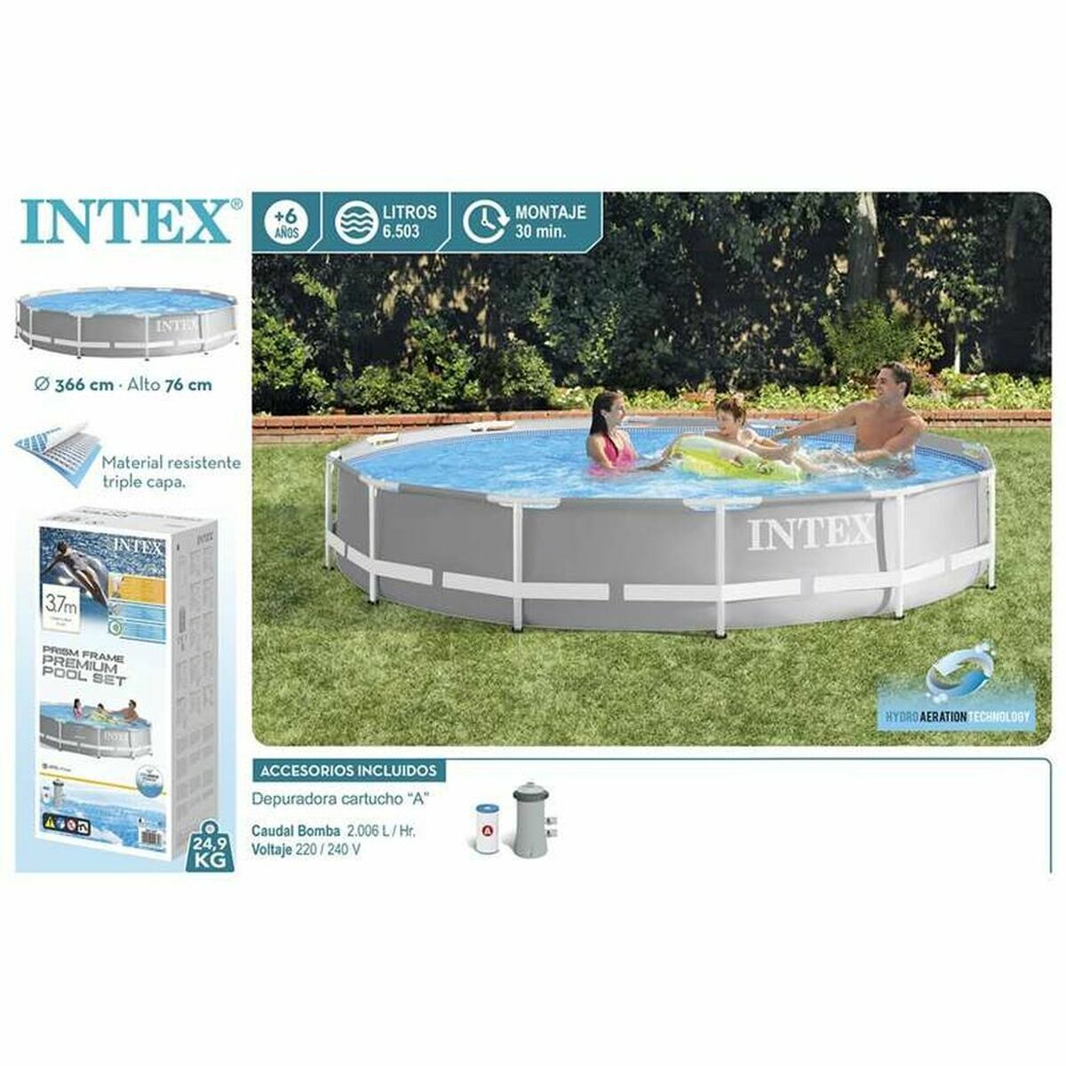 Piscină Detașabilă Intex 26712 Stație de purificare a apei din piscină (Recondiționate A)