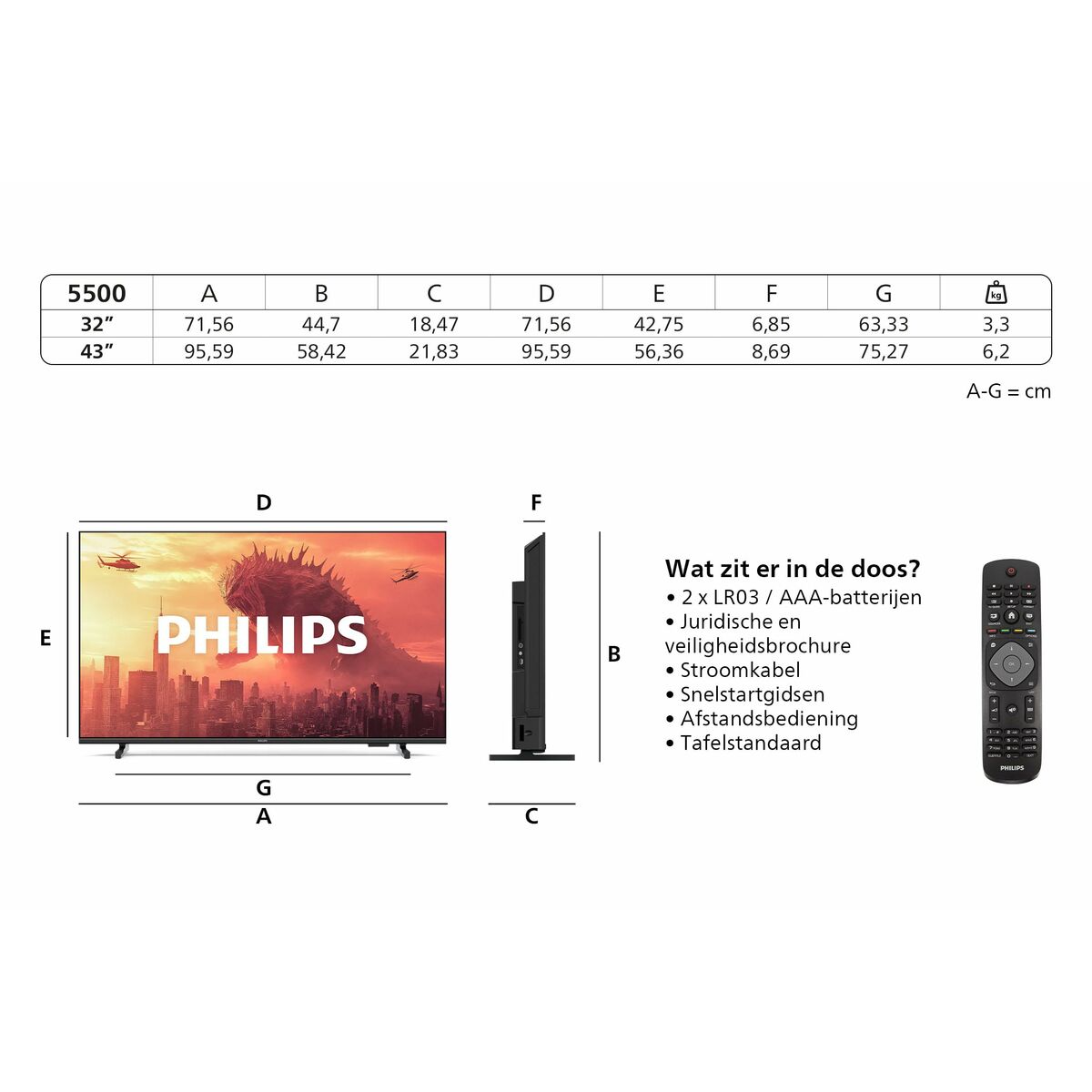 Smart TV Philips 32PHS5500/12 32" LED (Recondiționate A)