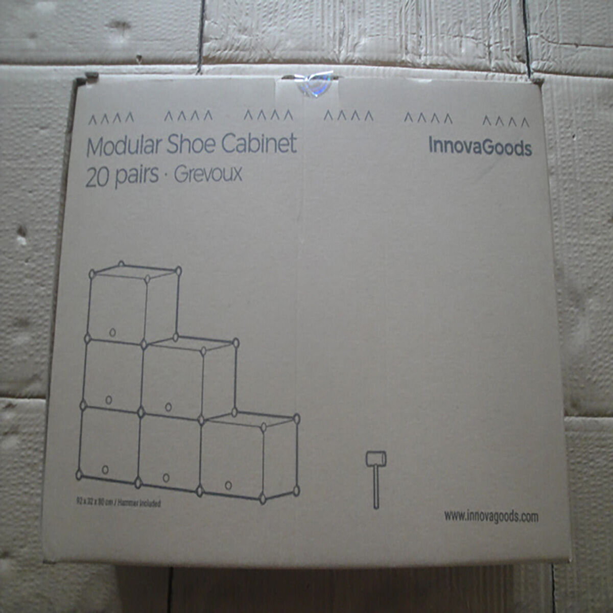 Raft modular portabil pentru încălțăminte InnovaGoods Gri (Recondiționate A)