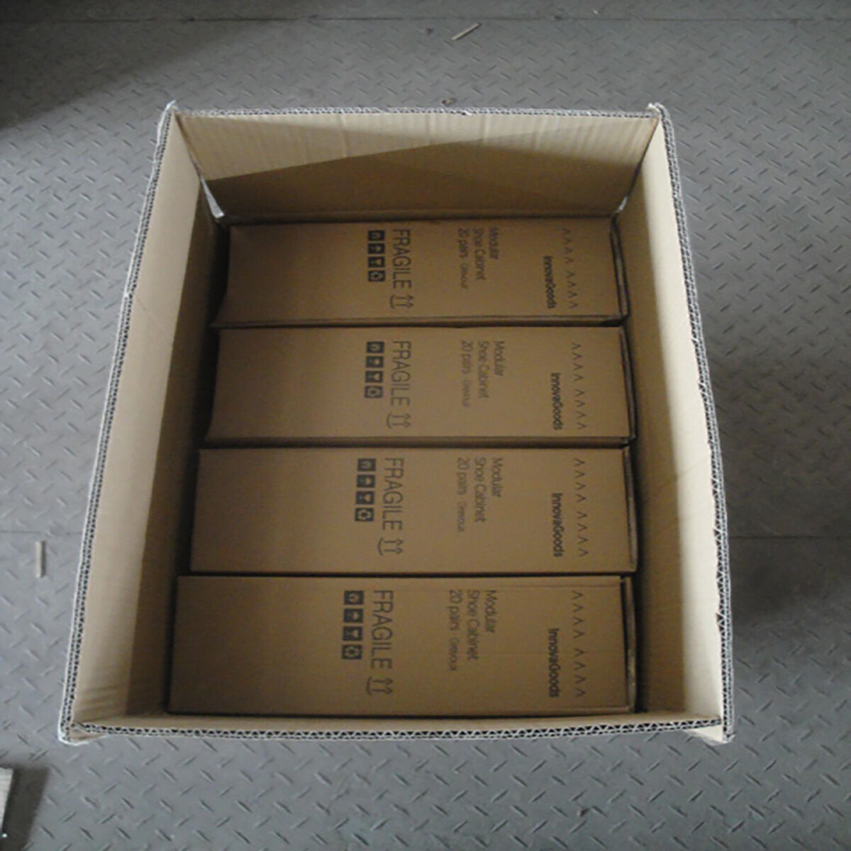 Raft modular portabil pentru încălțăminte InnovaGoods Gri (Recondiționate A)