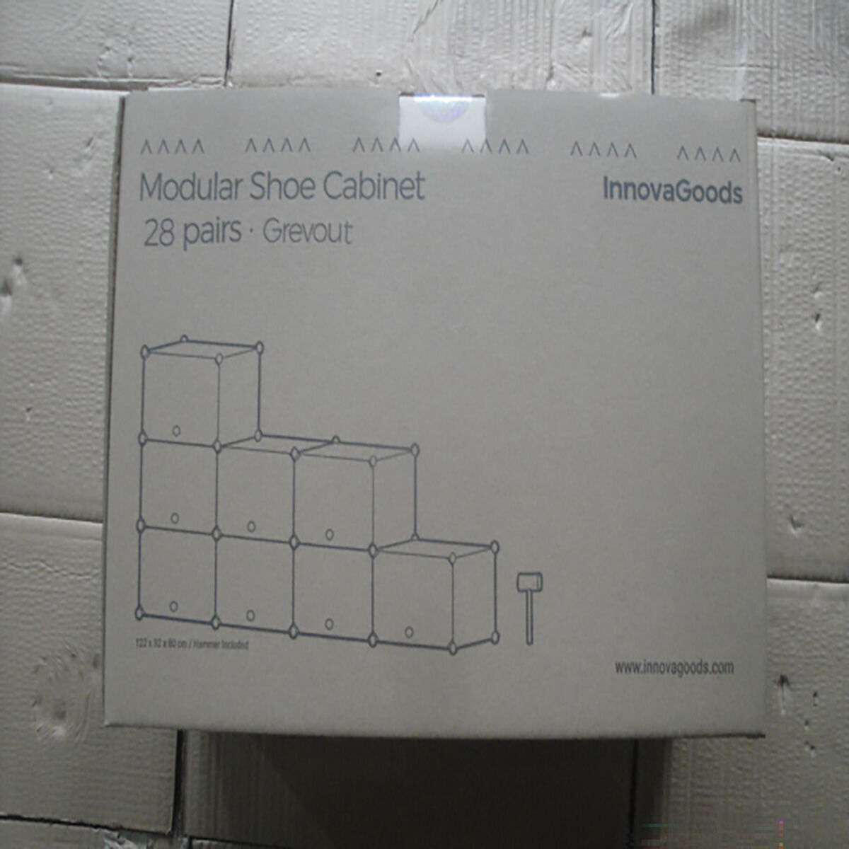 Pantofar InnovaGoods Gri Lemn Plastic (Recondiționate C)