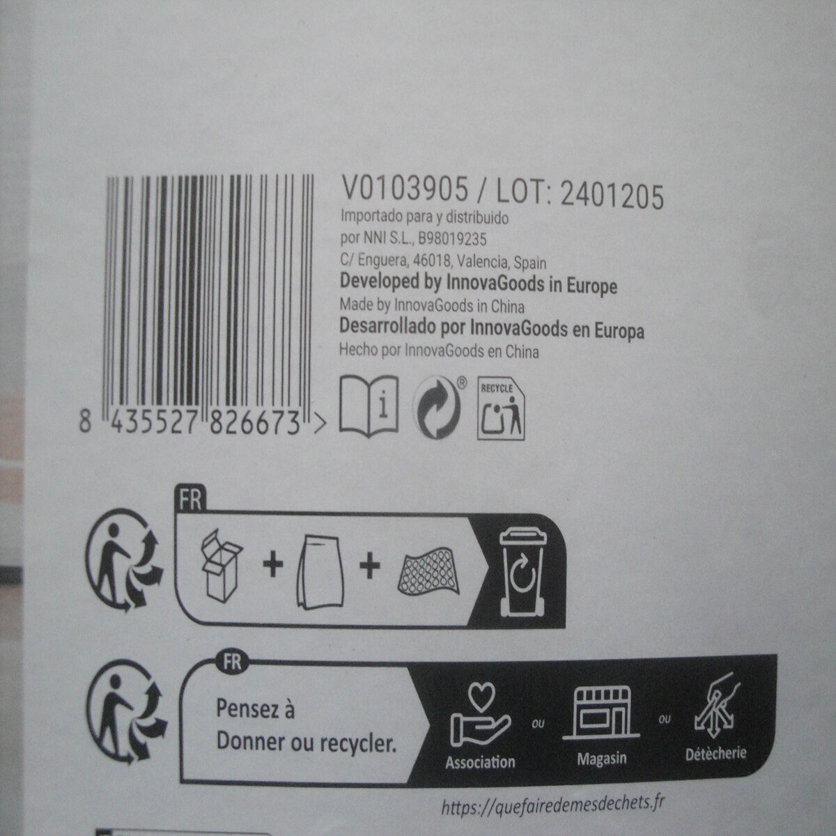 Pantofar InnovaGoods Alb Metal Plastic (Recondiționate B)