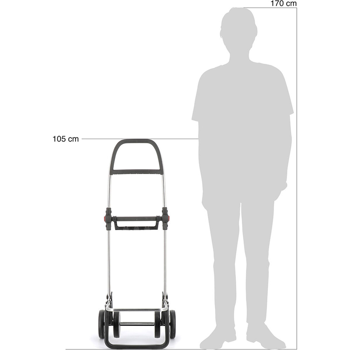 Cărucior de cumpărături Rolser i-max mf 4l Negru (Recondiționate A)