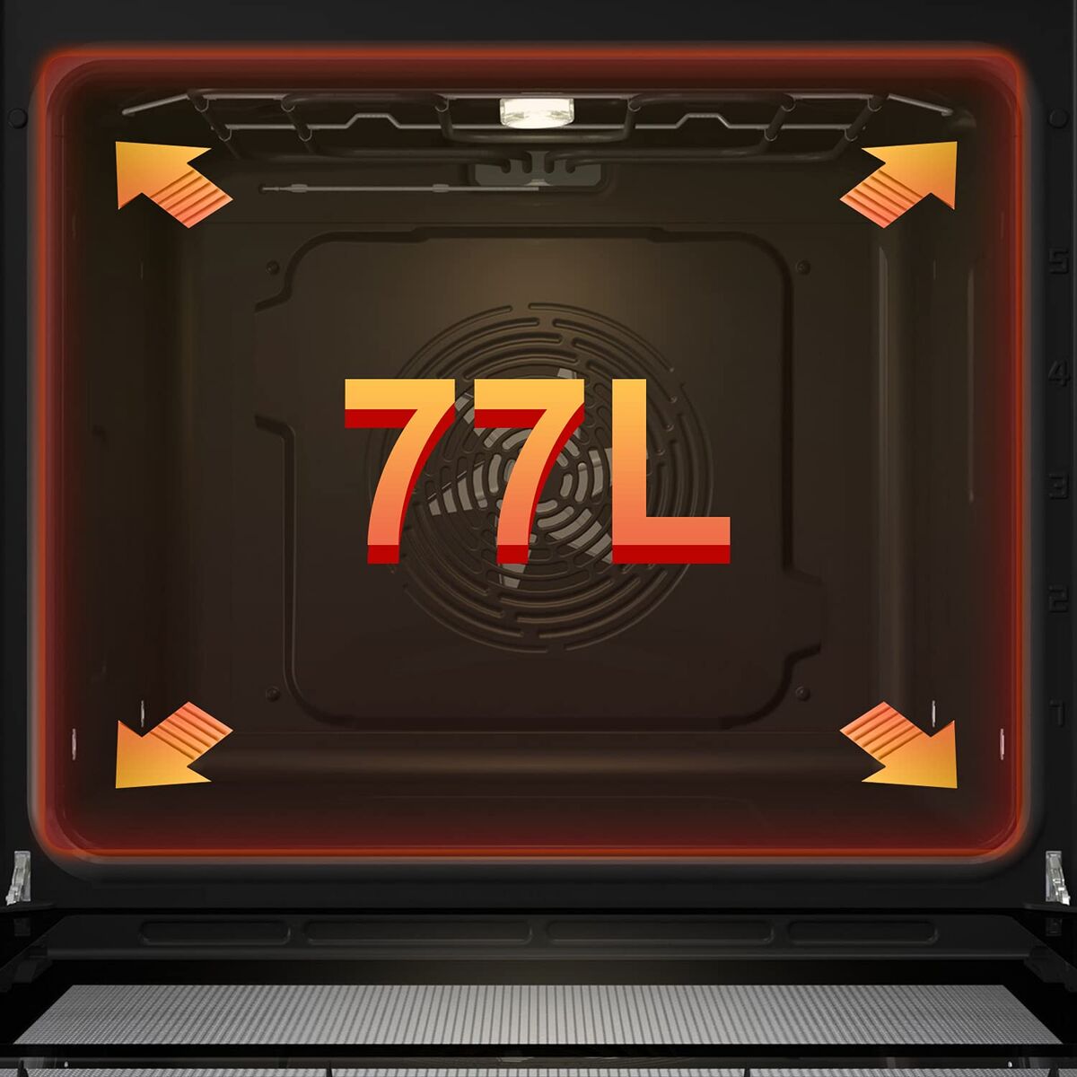 Cuptor Hisense BI62216AX MF 77 L 3500 W (Recondiționate B)