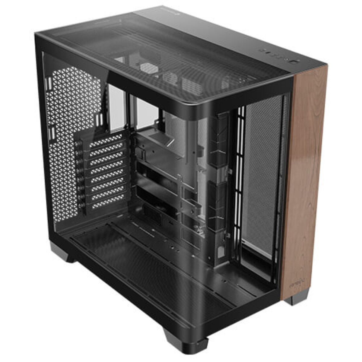 Unitate Semi-tower ATX Antec C8 Curve Wood Negru Transparent Lemn (Recondiționate B)
