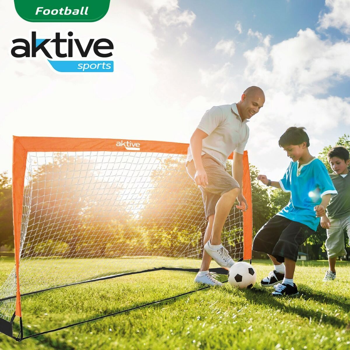 Poartă de Fotbal Aktive Alb (Recondiționate A)