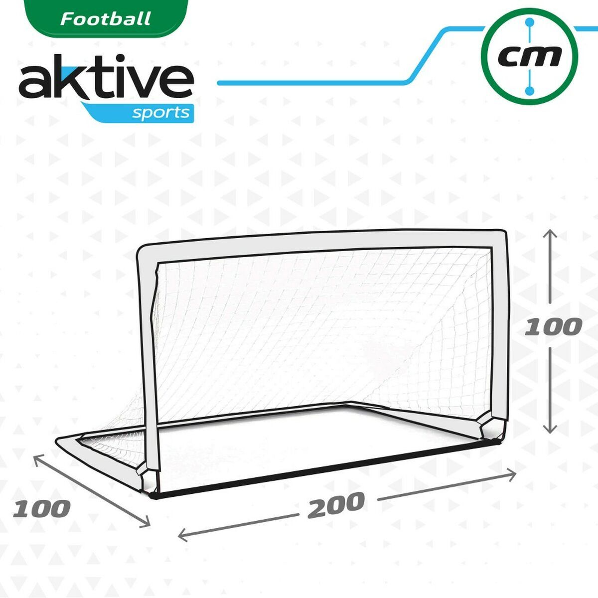 Poartă de Fotbal Aktive Alb (Recondiționate A)