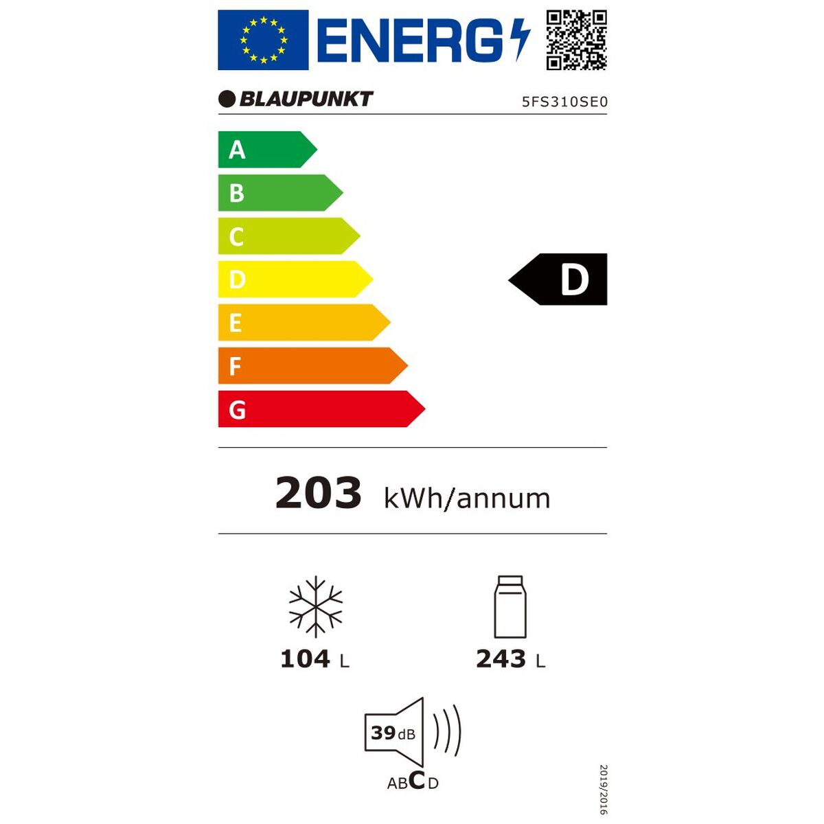 Frigider combinat Blaupunkt 5FS (Recondiționate B)