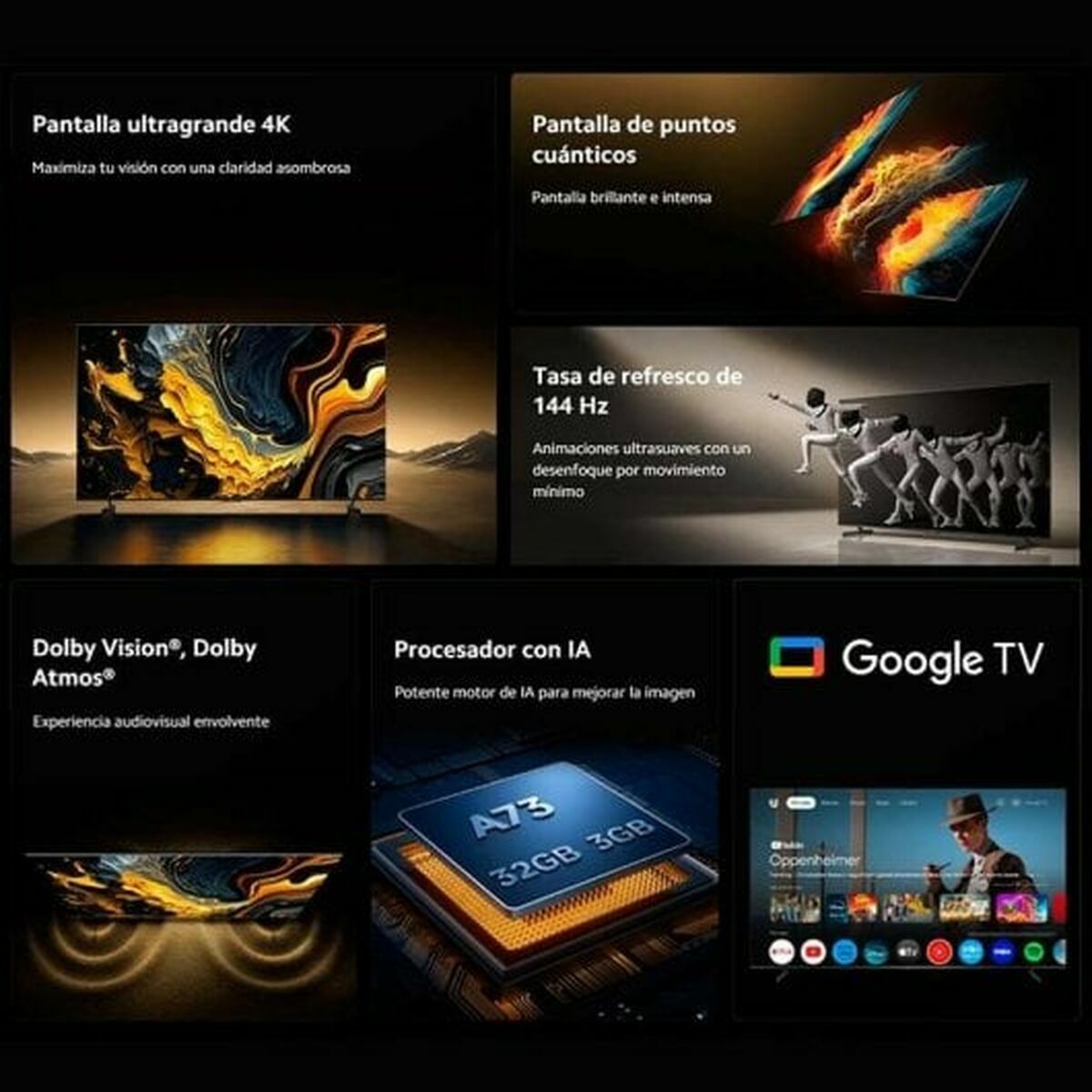Smart TV Xiaomi ELA5692EU 4K Ultra HD 100" LED HDR QLED (Recondiționate C)
