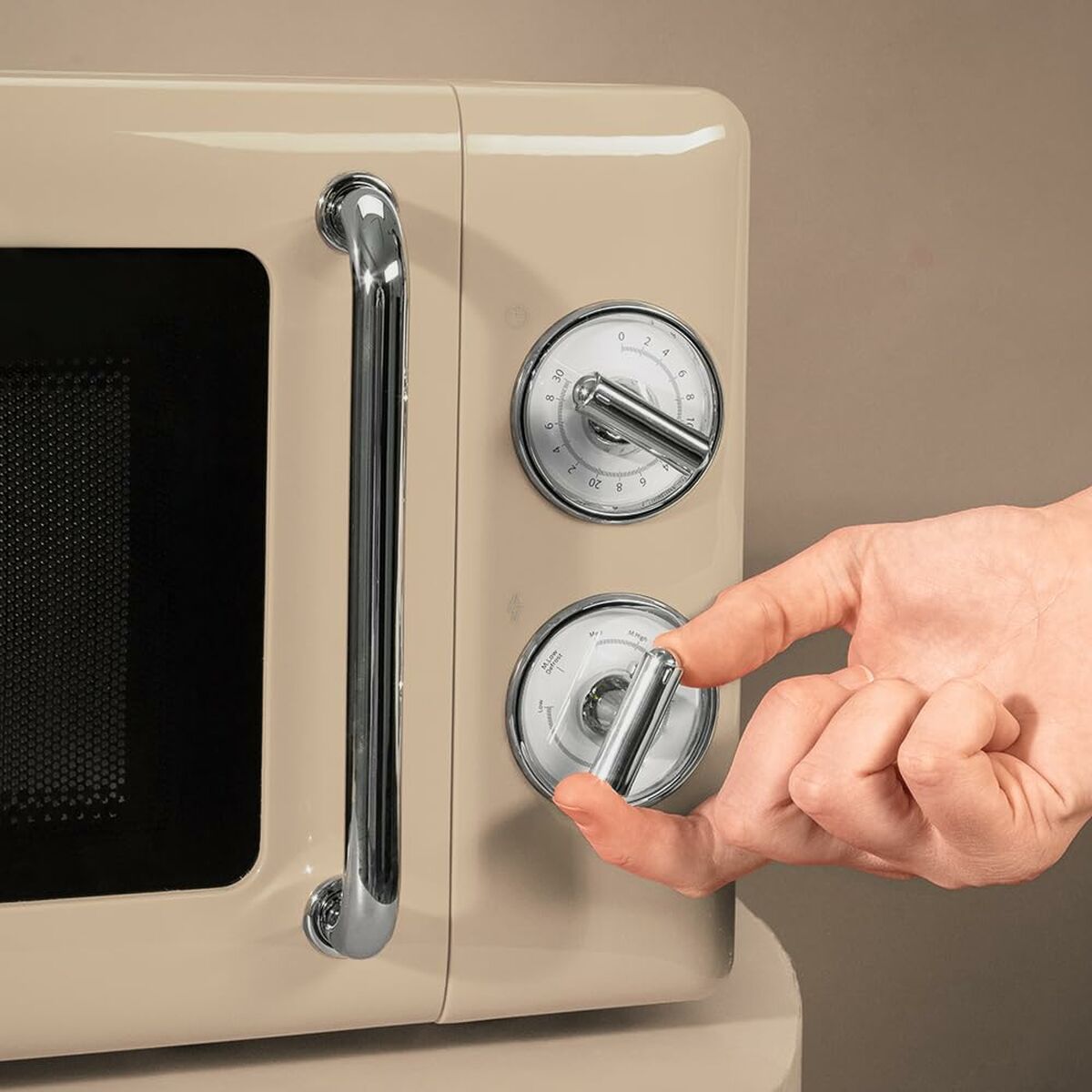 Cuptorul cu Microunde Cecotec Proclean 3010 Retro Bej 700 W 20 L (Recondiționate A)