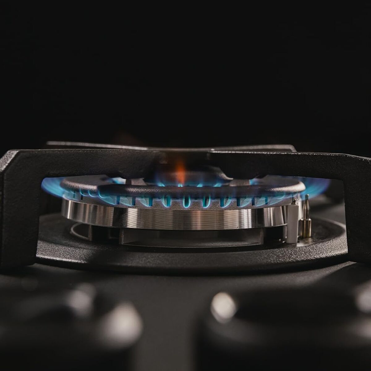 Plită pe gaz Cecotec Bolero Squad G 3400S 3 arzătoare 6200W Nano Glass fontă neagră