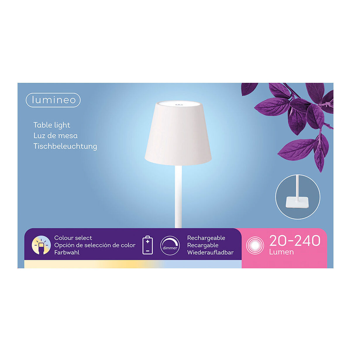 Lampă LED de Masă Lumineo 894378 Reîncărcabil/ă (Recondiționate A)