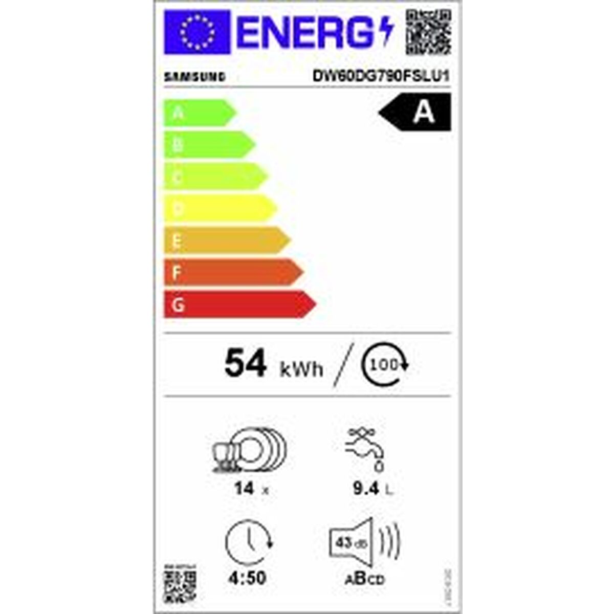 Maşină de spălat vase Samsung DW60DG790FSLU1 (Recondiționate D)