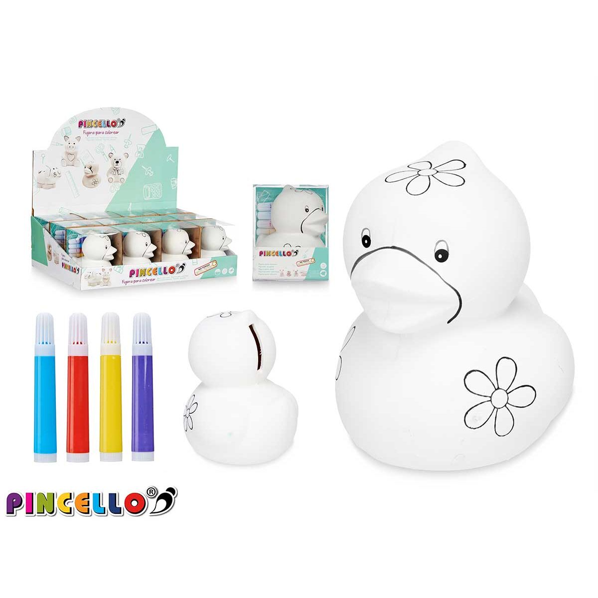 Piggy Bank pentru vopsit Pincello Rață (Recondiționate B)