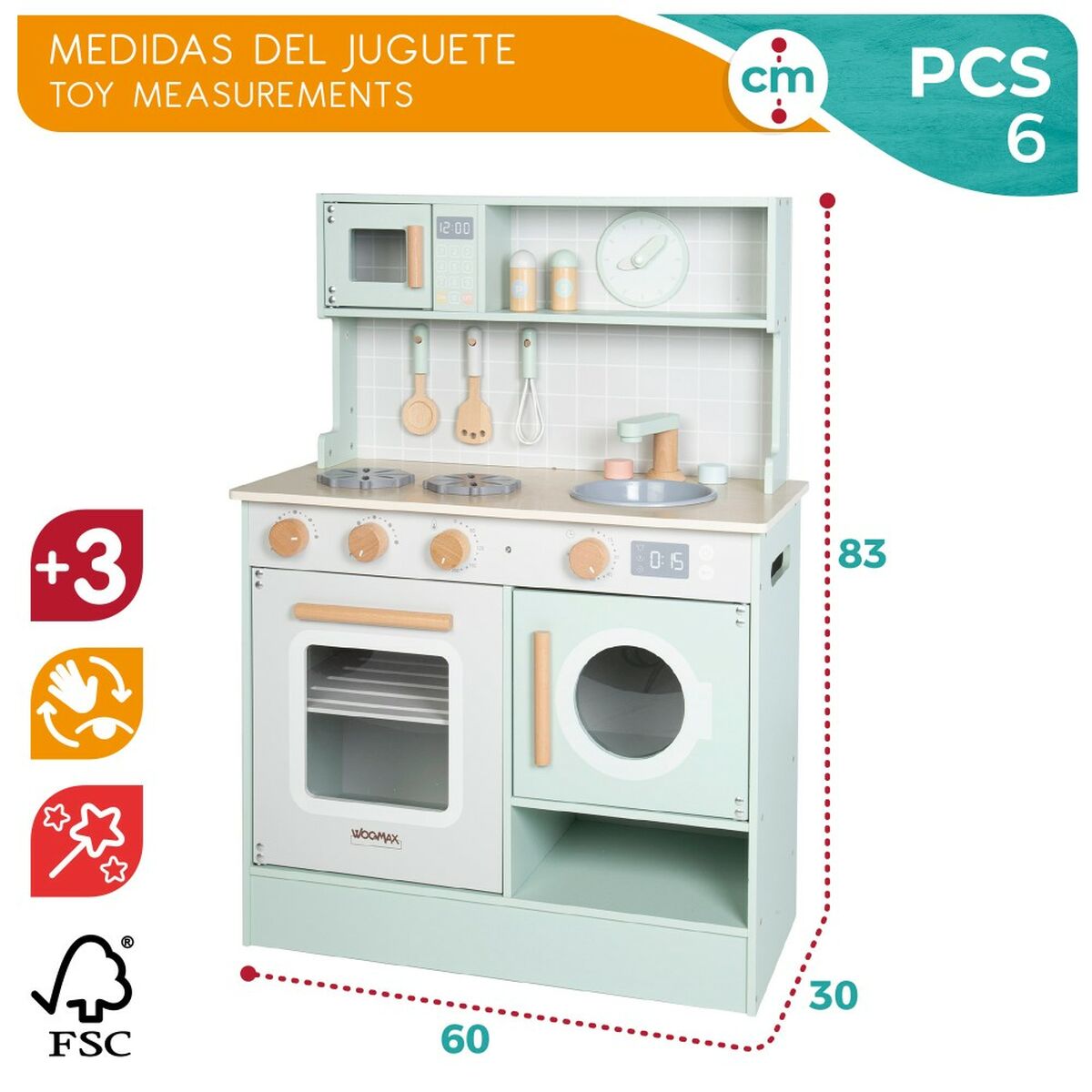 Bucătărie de Jucărie Colorbaby Plastic (Recondiționate A)