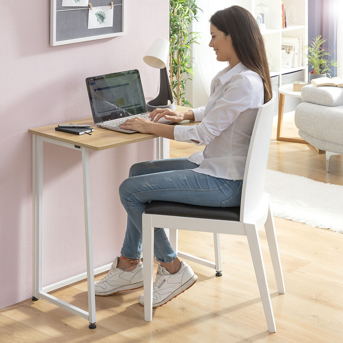 Birou pliant InnovaGoods V0103358 Alb (Recondiționate B)