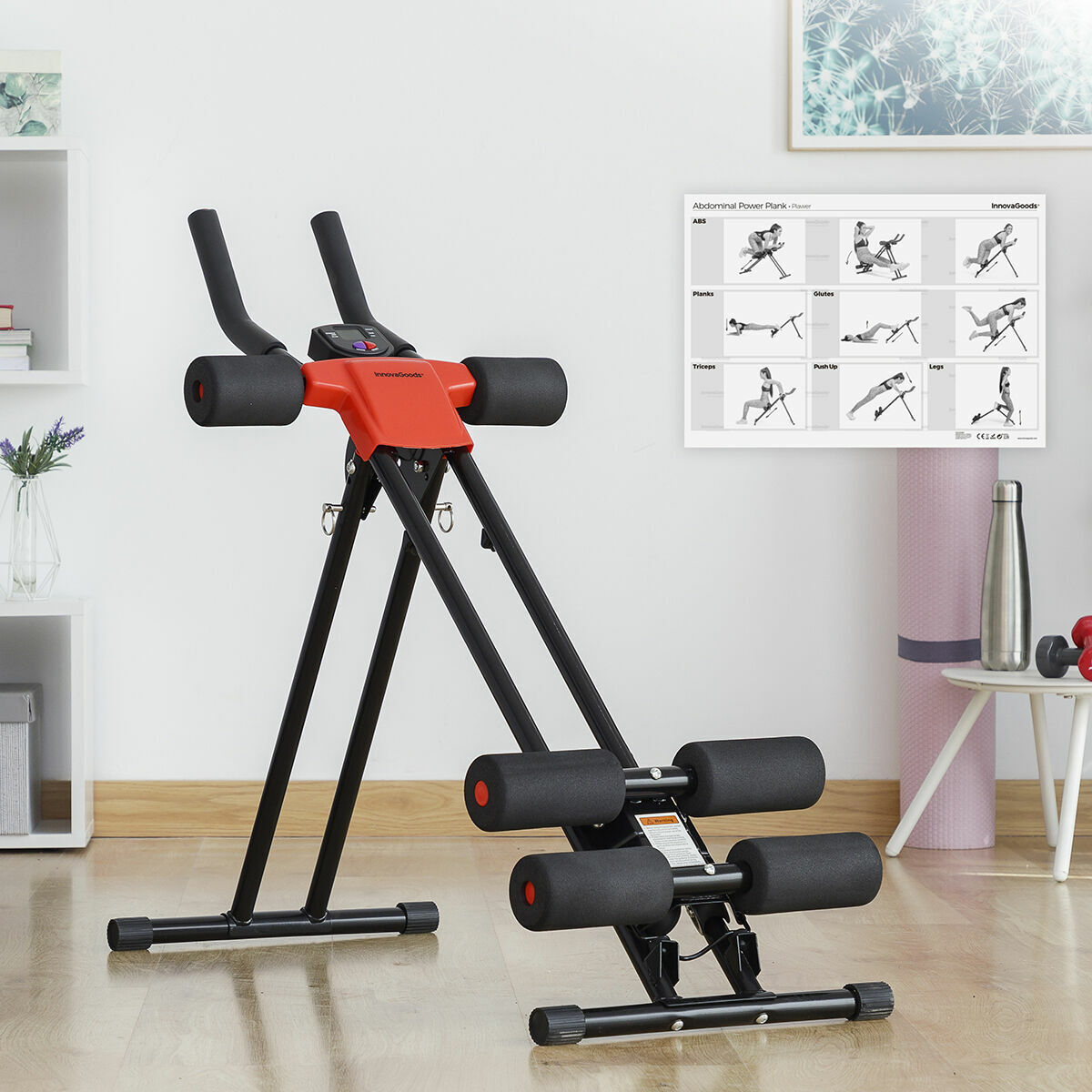 Aparat pentru abdomen pliabil cu ghid de exerciții InnovaGoods V0103487 (Recondiționate B)