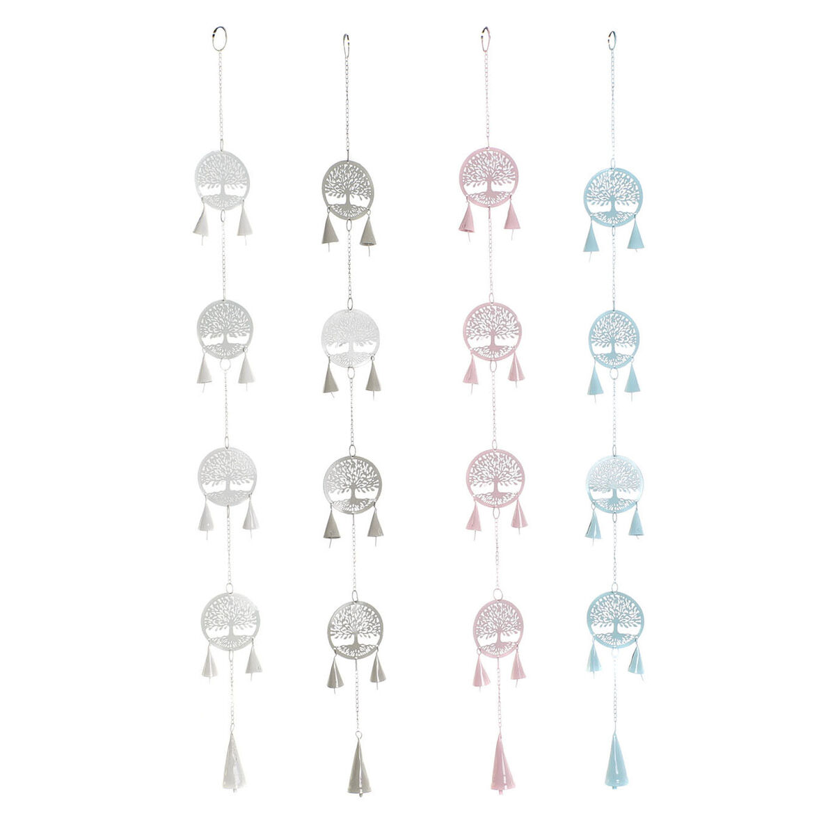 Decorațiune Suspendată DKD Home Decor Copac Alb (4 Unități)