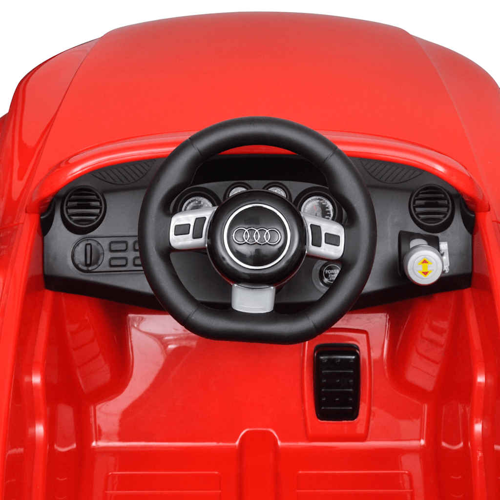 vidaXL Mașinuță pentru copii Audi TT RS, cu telecomandă, roșu vidaXL Mașinuță pentru copii Audi TT RS, cu telecomandă, roșu