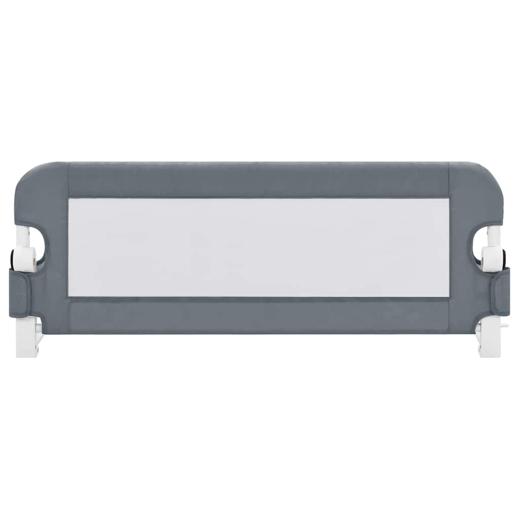 vidaXL Balustradă de protecție pat copii, gri, 102x42 cm, poliester