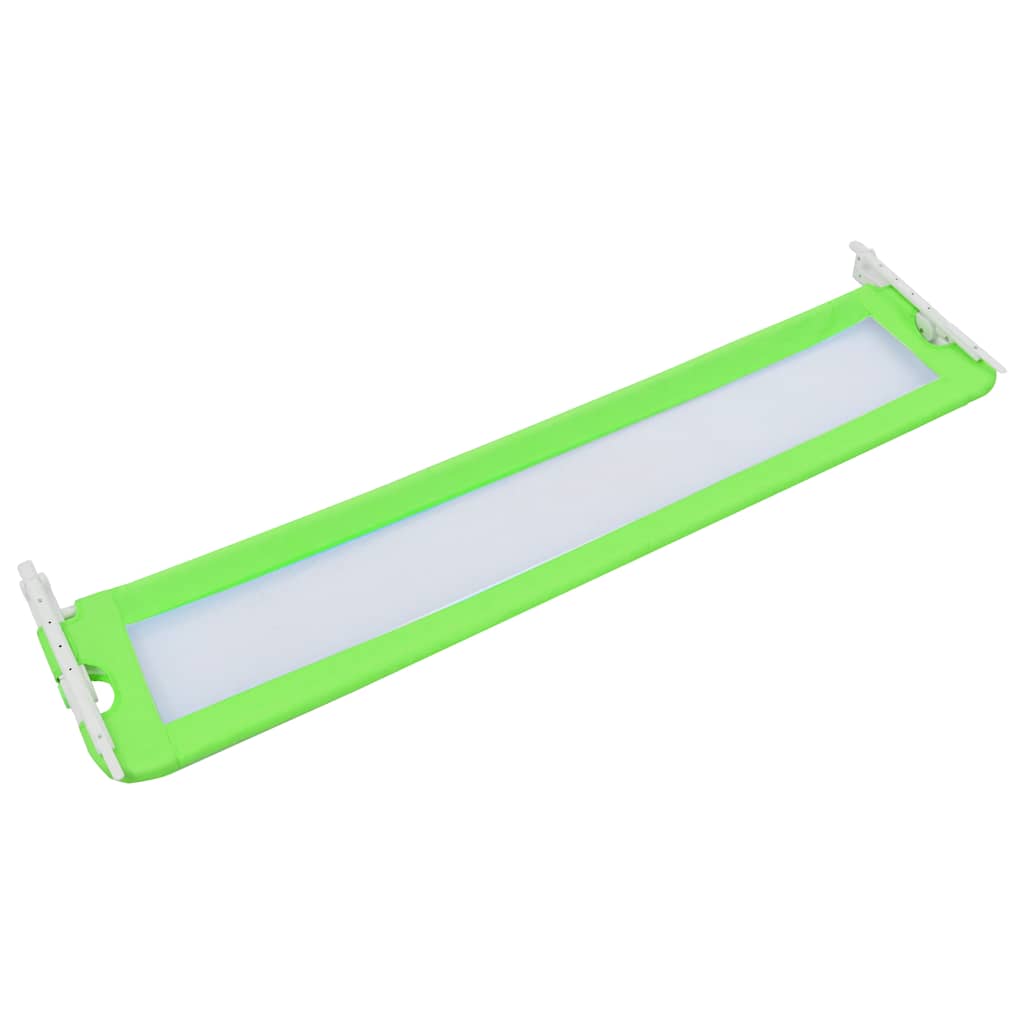 vidaXL Balustradă de protecție pat copii, verde, 180x42 cm, poliester