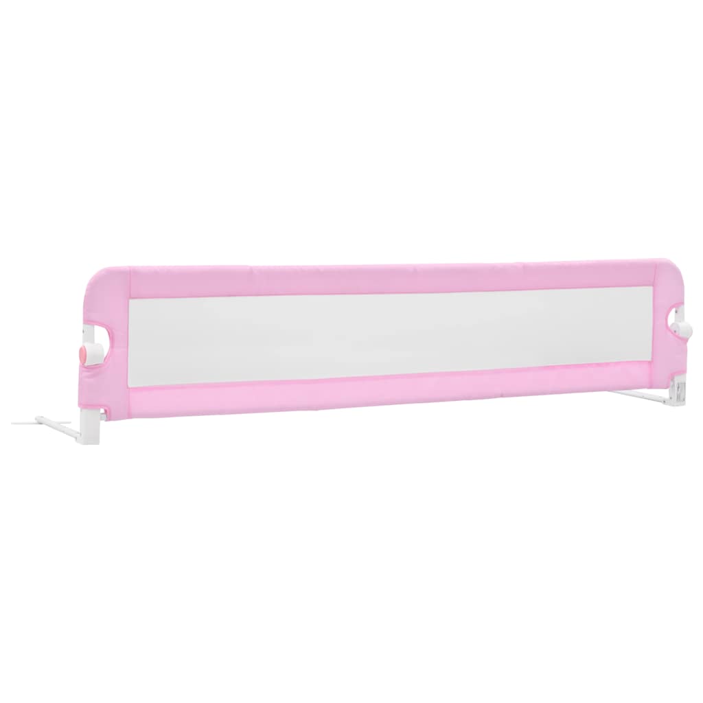 vidaXL Balustradă de protecție pat copii, roz, 180x42 cm, poliester vidaXL Balustradă de protecție pat copii, roz, 180x42 cm, poliester