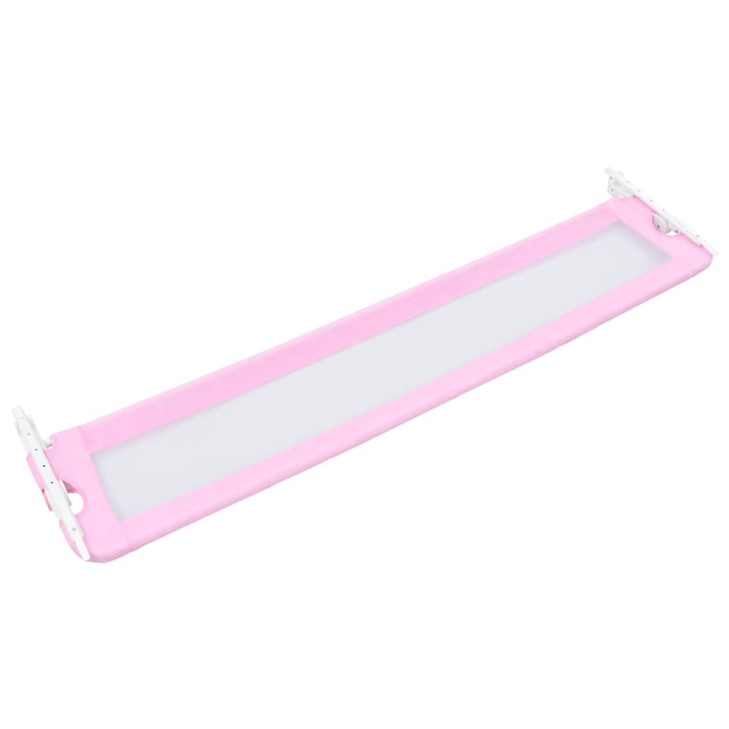 vidaXL Balustradă de protecție pat copii, roz, 180x42 cm, poliester vidaXL Balustradă de protecție pat copii, roz, 180x42 cm, poliester