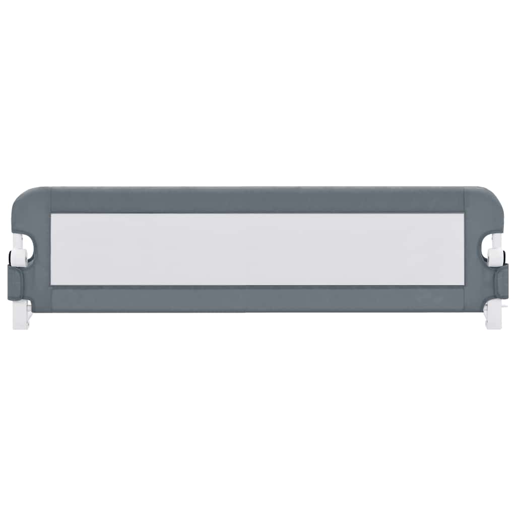 vidaXL Balustradă de protecție pat copii, gri, 120x42 cm, poliester vidaXL Balustradă de protecție pat copii, gri, 120x42 cm, poliester