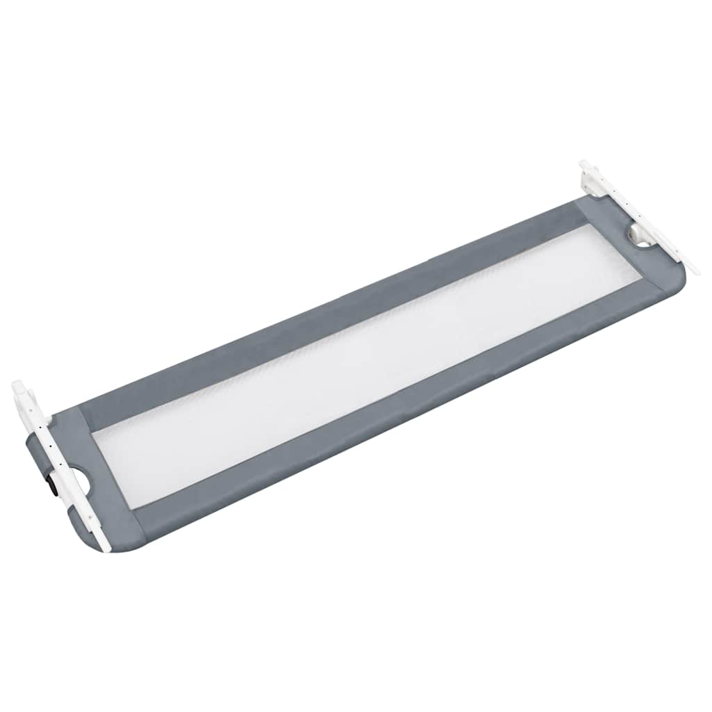 vidaXL Balustradă de protecție pat copii, gri, 120x42 cm, poliester vidaXL Balustradă de protecție pat copii, gri, 120x42 cm, poliester