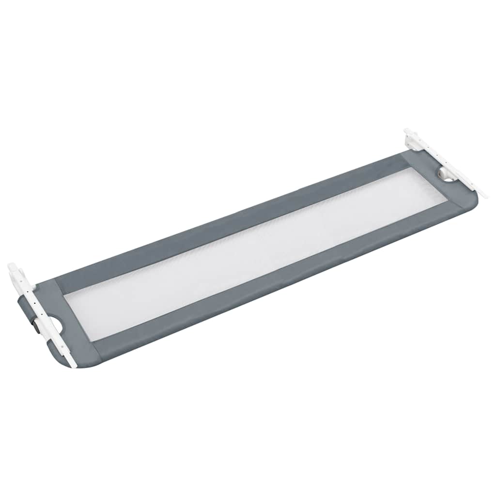 vidaXL Balustradă de protecție pat copii, gri, 180x42 cm, poliester
