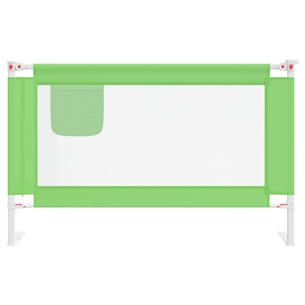 vidaXL Balustradă de protecție pat copii, verde, 120x25 cm, textil