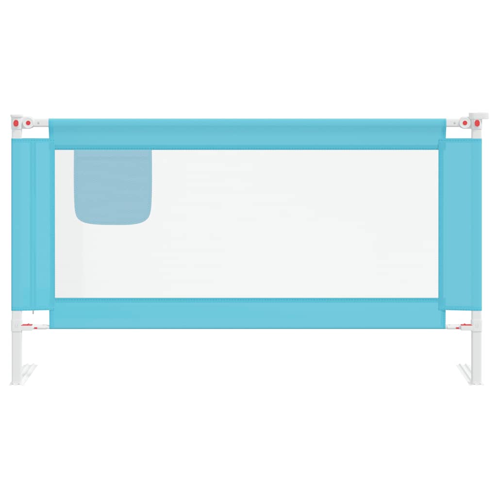 vidaXL Balustradă de protecție pat copii, albastru, 150x25 cm, textil vidaXL Balustradă de protecție pat copii, albastru, 150x25 cm, textil