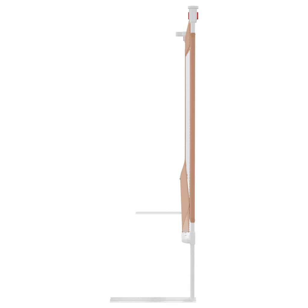 vidaXL Balustradă de protecție pat copii, gri taupe, 100x25 cm, textil vidaXL Balustradă de protecție pat copii, gri taupe, 100x25 cm, textil