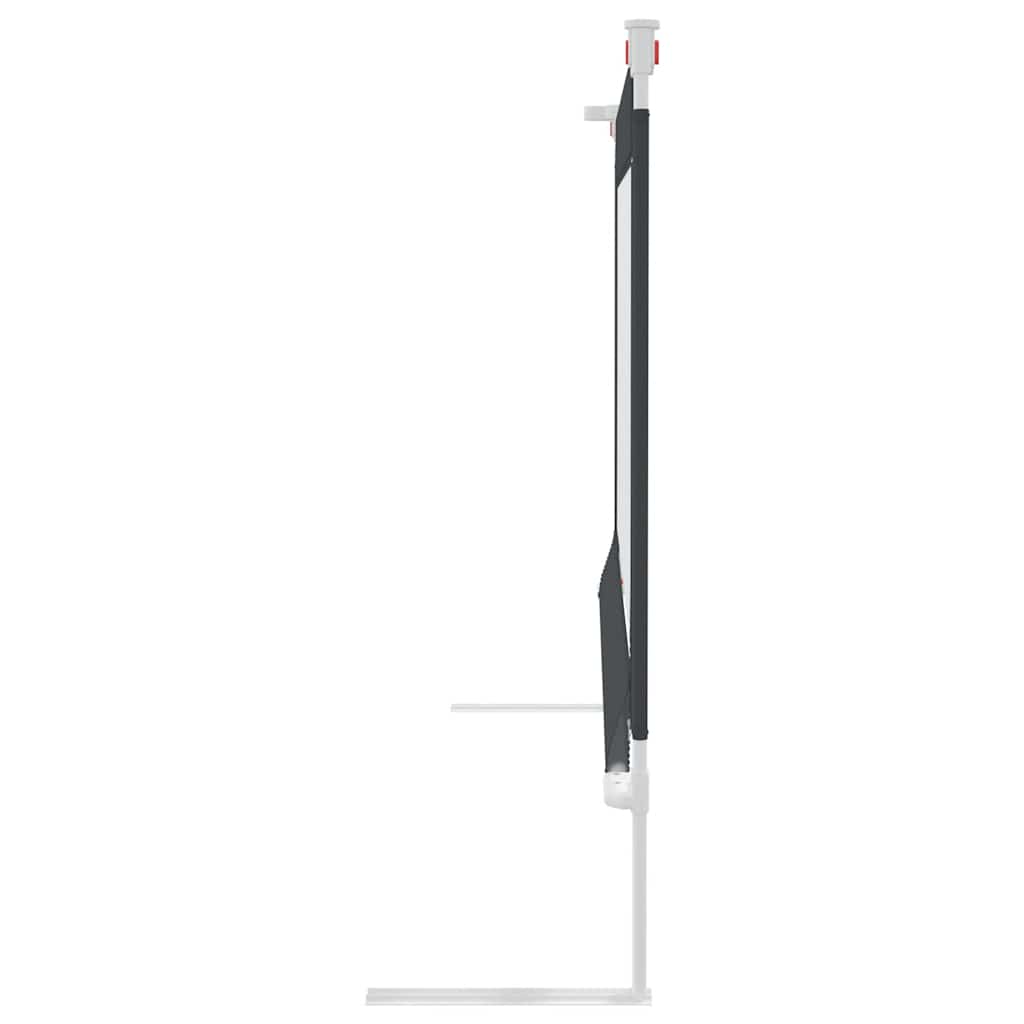 vidaXL Balustradă de protecție pat copii, gri închis, 90x25 cm, textil vidaXL Balustradă de protecție pat copii, gri închis, 90x25 cm, textil