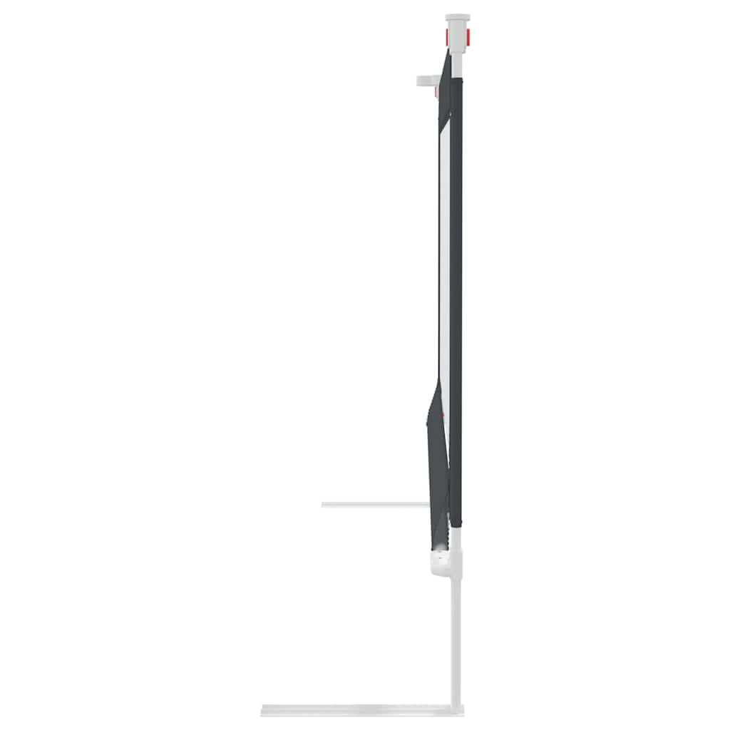 vidaXL Balustradă de protecție pat copii, gri închis, 100x25 cm textil vidaXL Balustradă de protecție pat copii, gri închis, 100x25 cm textil