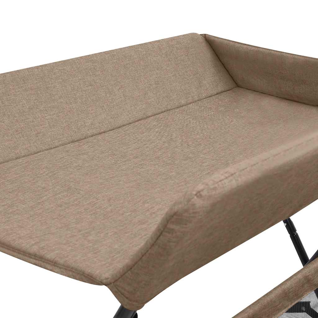 vidaXL Masă de schimbat bebeluș, gri taupe, fier vidaXL Masă de schimbat bebeluș, gri taupe, fier