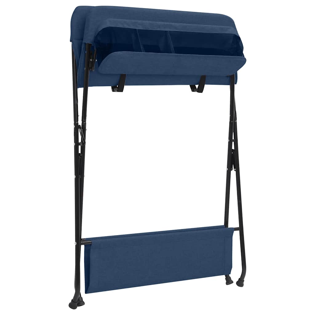 vidaXL Masă de schimb, bleumarin, fier vidaXL Masă de schimb, bleumarin, fier