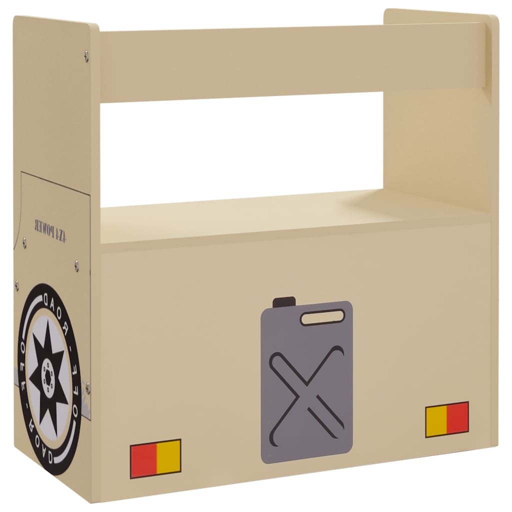 vidaXL Set masă&scaune pentru copii 3 piese model mașină off-road MDF vidaXL Set masă&scaune pentru copii 3 piese model mașină off-road MDF