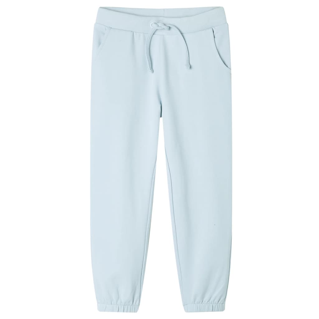 Pantaloni de trening pentru copii, albastru deschis, 140 Pantaloni de trening pentru copii, albastru deschis, 140