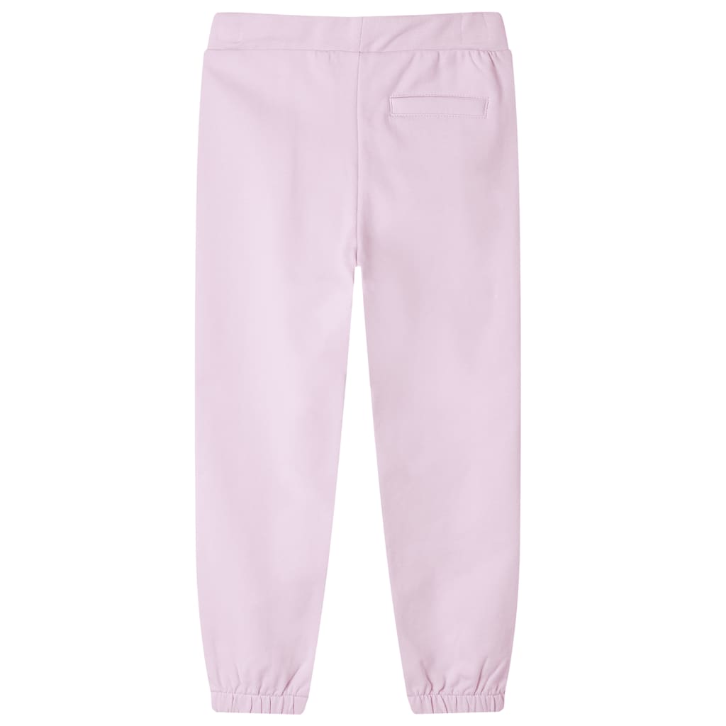 Pantaloni de trening pentru copii, roz deschis, 104 Pantaloni de trening pentru copii, roz deschis, 104