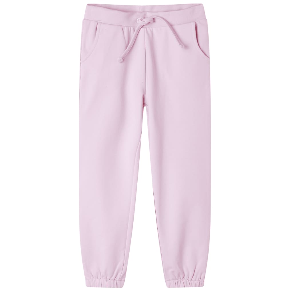 Pantaloni de trening pentru copii, roz deschis, 104 Pantaloni de trening pentru copii, roz deschis, 104