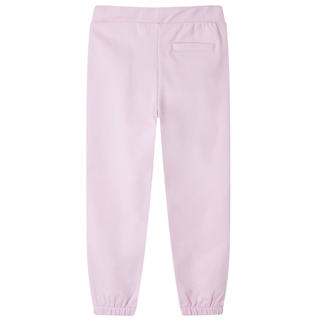 Pantaloni de trening pentru copii, roz deschis, 116 Pantaloni de trening pentru copii, roz deschis, 116