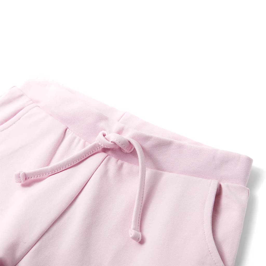 Pantaloni de trening pentru copii, roz deschis, 128 Pantaloni de trening pentru copii, roz deschis, 128