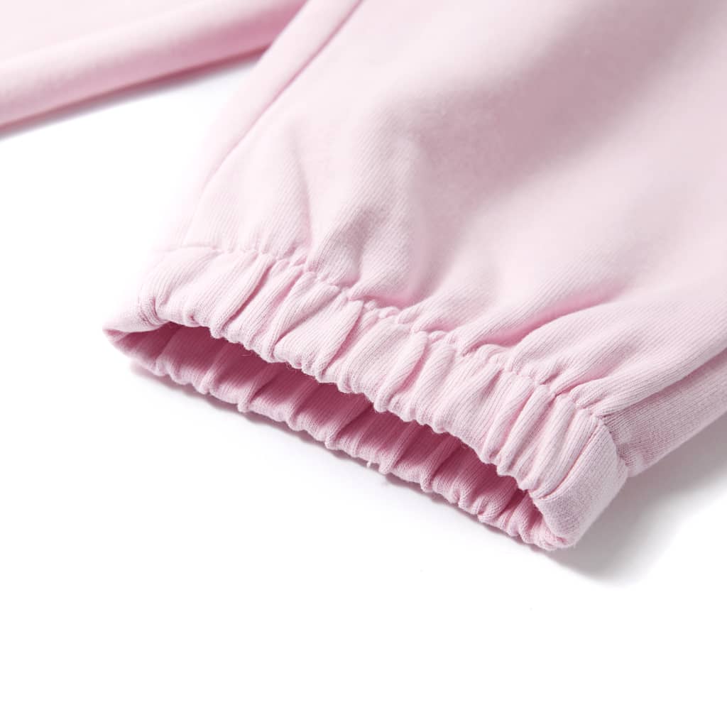 Pantaloni de trening pentru copii, roz deschis, 128 Pantaloni de trening pentru copii, roz deschis, 128