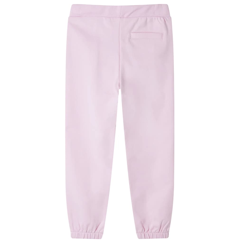 Pantaloni de trening pentru copii, roz deschis, 140 Pantaloni de trening pentru copii, roz deschis, 140