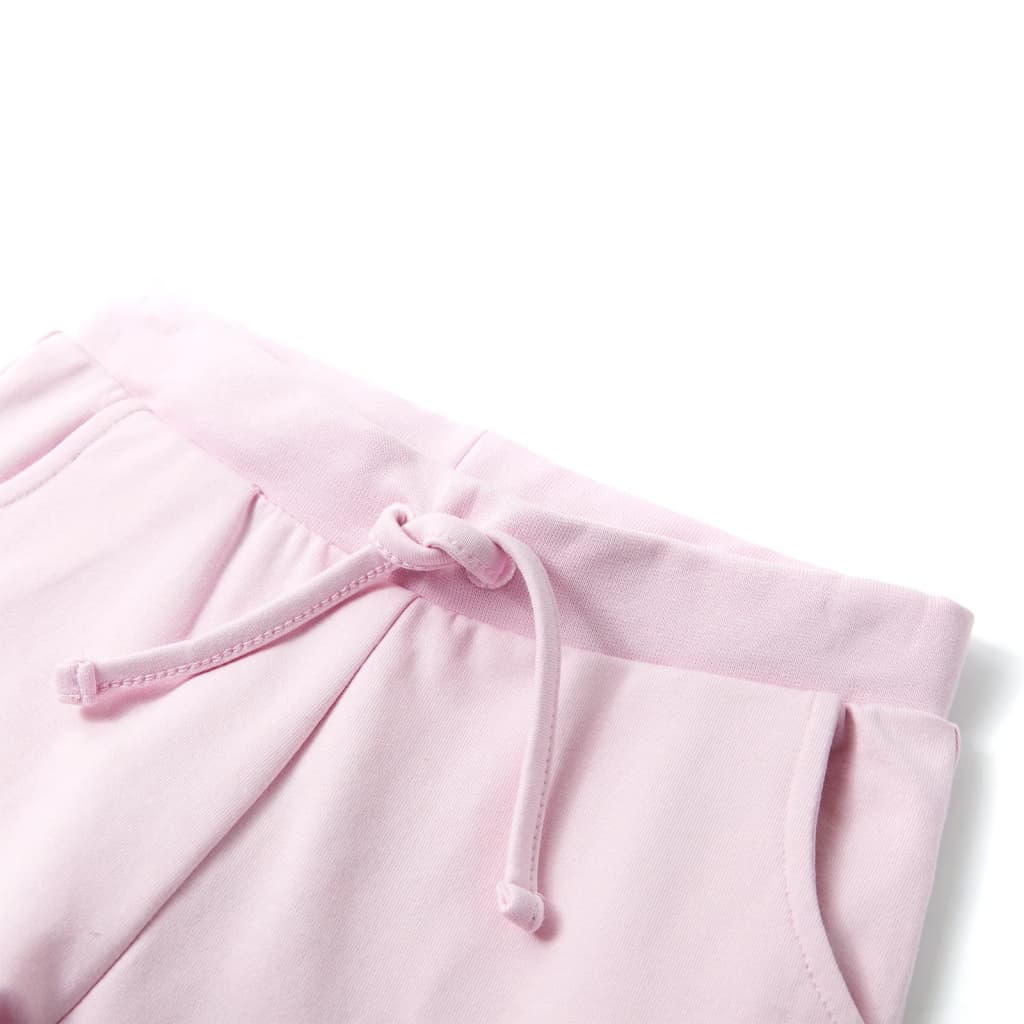 Pantaloni de trening pentru copii, roz deschis, 140 Pantaloni de trening pentru copii, roz deschis, 140