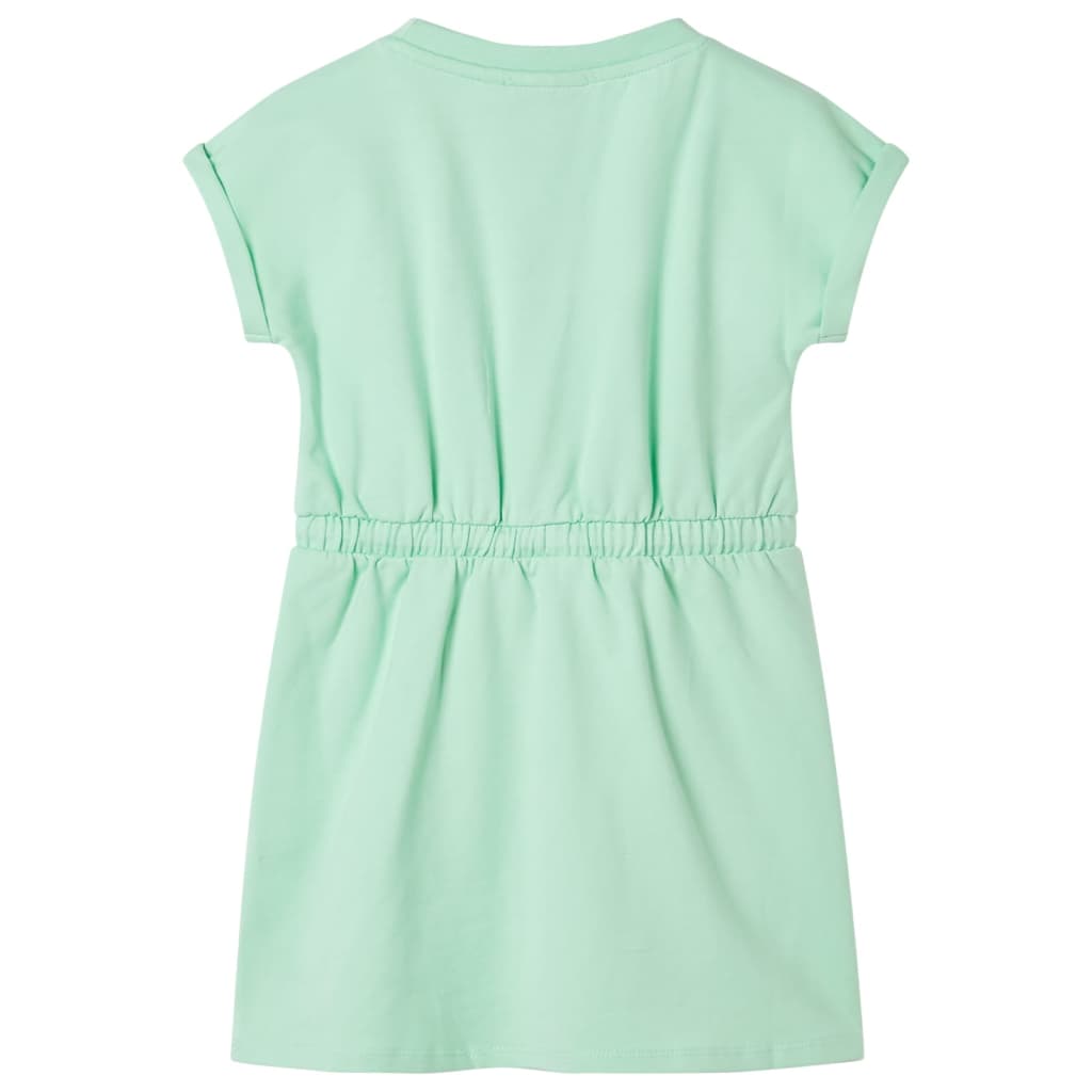Rochie pentru copii cu șnur, verde aprins, 92 Rochie pentru copii cu șnur, verde aprins, 92
